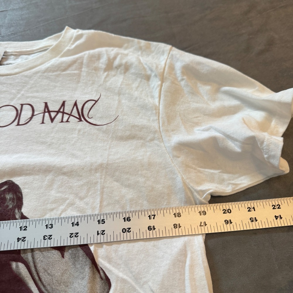Fleetwood Mac Unisex T-Shirt Medium White Rumours Album Graphic Rock Aesthetic - Picture 4 of 6